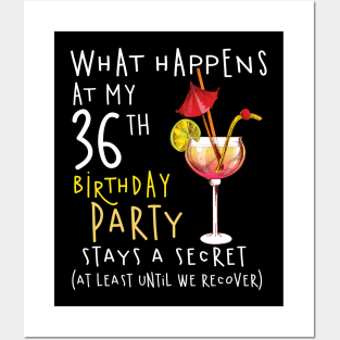 36Th Birthday - What Happens 36Th Birthday Posters and Art